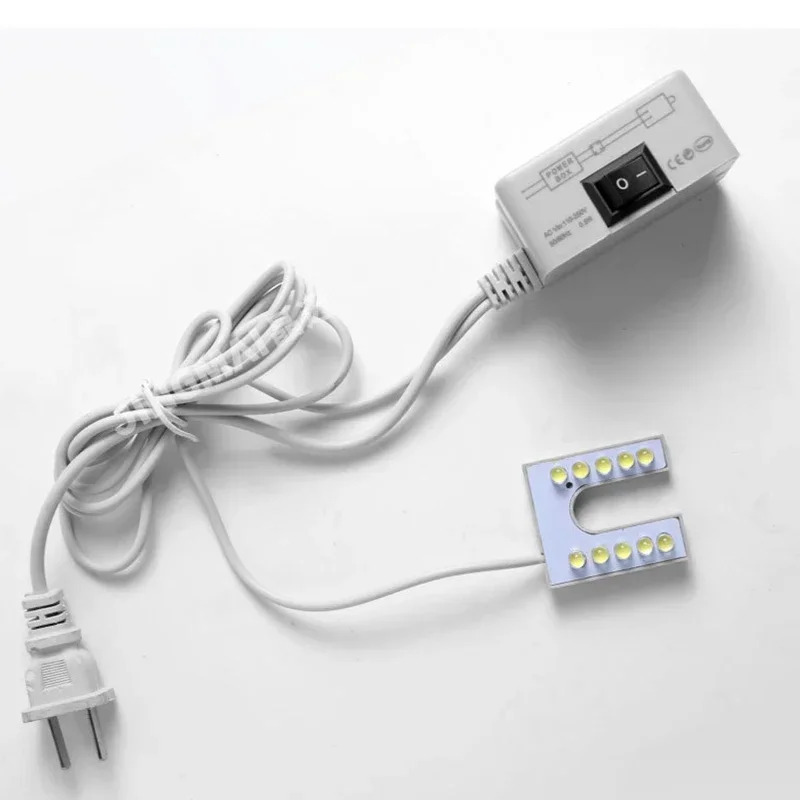 10 المصابيح ماكينة خياطة ضوء U شكل الإضاءة الصناعية مصباح المغناطيسي ضوء العمل ل مكابس الحفر مناضد الاتحاد الأوروبي/الولايات المتحدة التوصيل