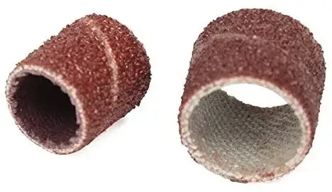 SATC 2 Inch (50mm) Grit 120 Medium Sander Sanding Sleeves Aluminum Oxide Cylinder Shape Dremel Compatible Rotary Tools Polish