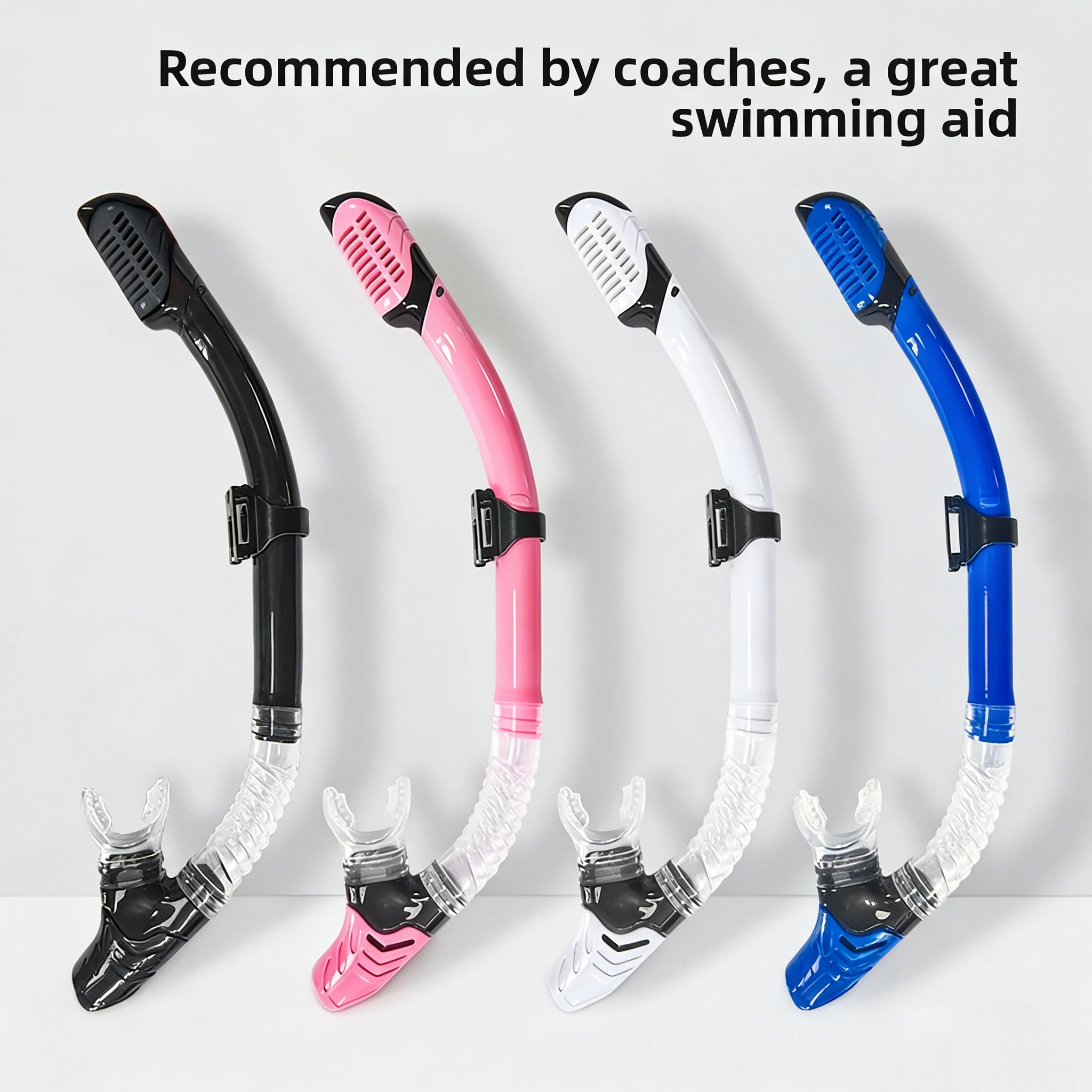 Schwimmtrainingsschnorchel, bequemer Silikon-Einrohr-Schnorchel, Tauchausrüstung, Schwimmen, Reisen, Unisex, für Erwachsene