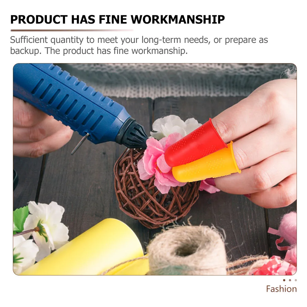 

20Pcs Non-Slip Wear-Resistant Silicone Finger Protectors Compact Finger Covers Multi- Accessories