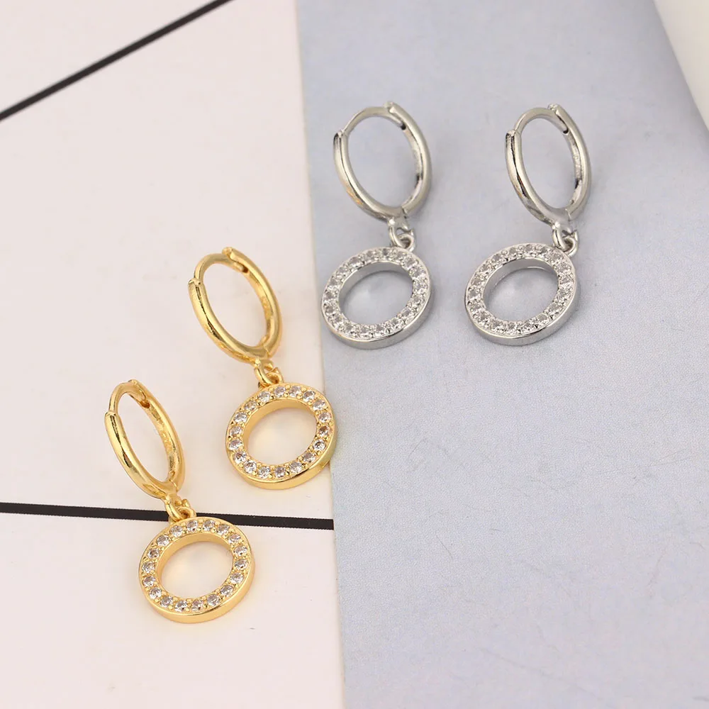 Shiny Heart Earrings for Women Crystal  Drop Earring for Women Huggie CZ Cubic Zirconia Wholesale Simple Jewelry Pendientes 2025
