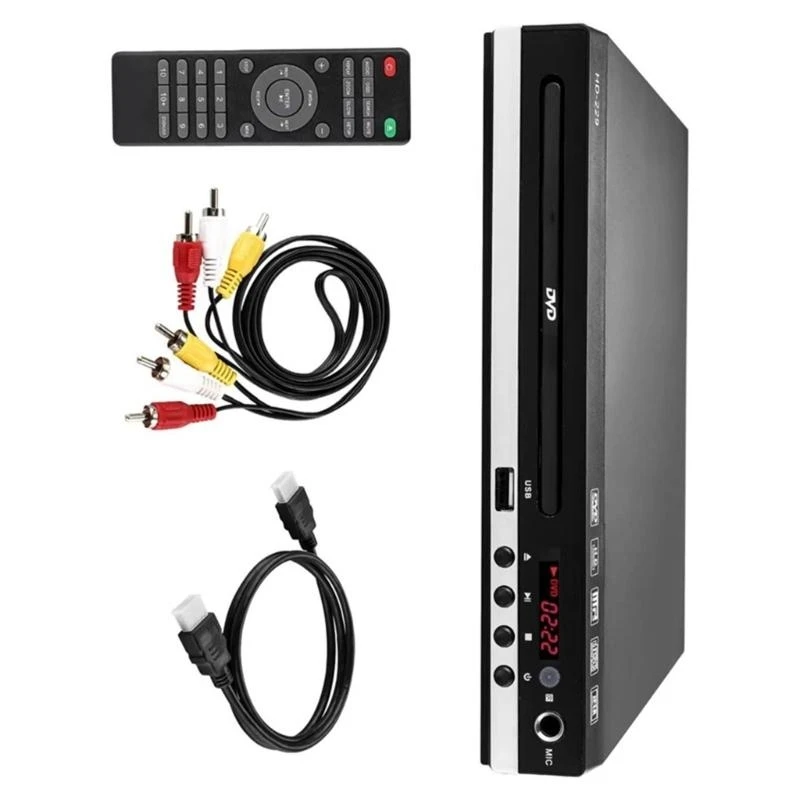 62KA Compactly DVD -игрок для телевизора с USB -портом и удаленными караокерами поддержки MICS