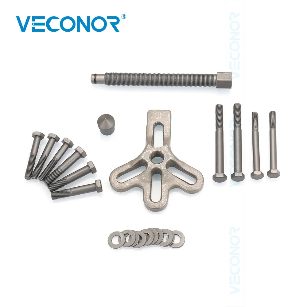 VECONOR 13PCS Auto Steering Wheel Puller Harmonic Balancer Gear Pulley Crankshaft Tools Kit Special Disassembly Removal Tool Set