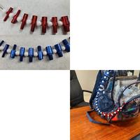 26PCS Aluminum Nut Bolt Thread Checker Set Metric and Royal Gauges Tool