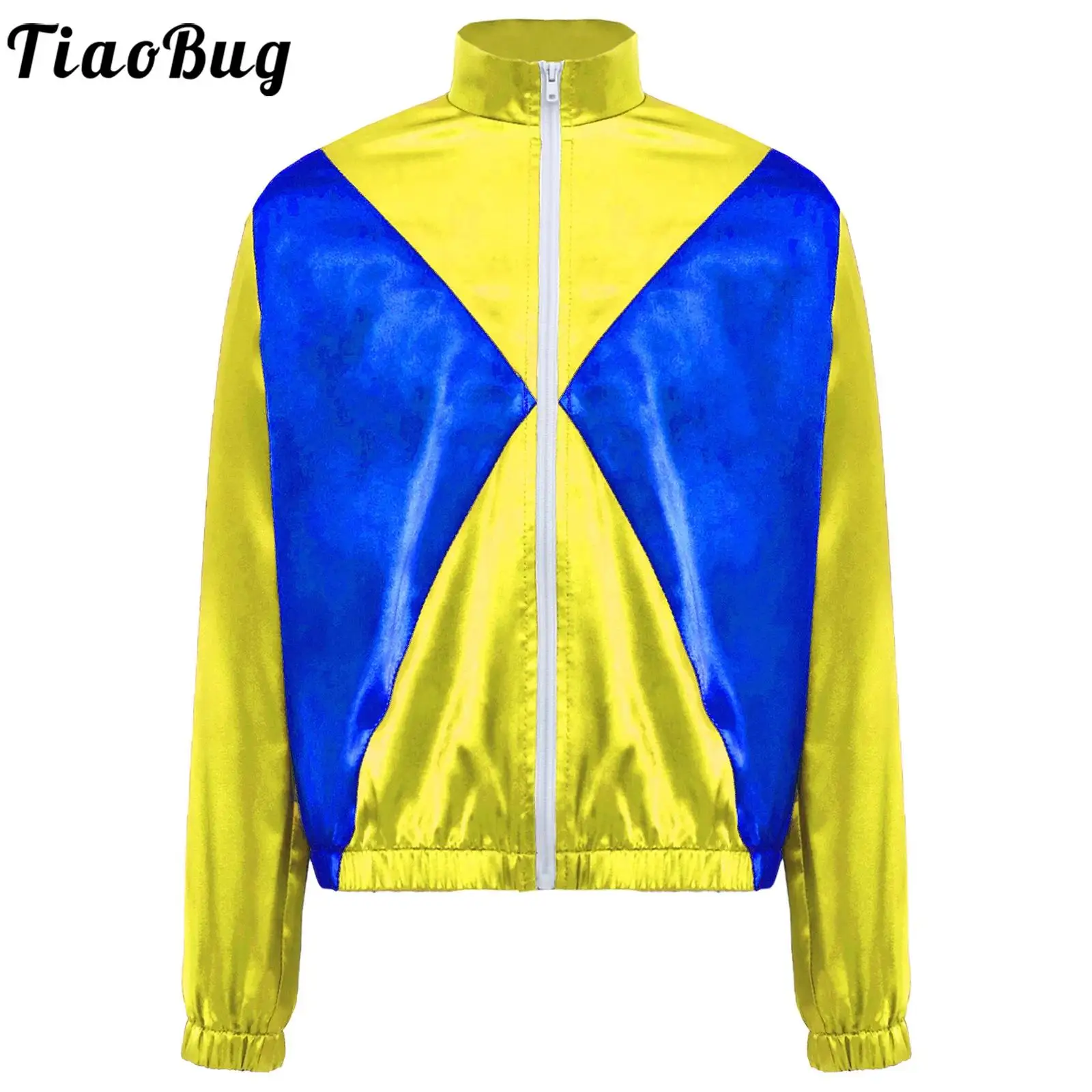 

Kids Boys Girls Horse Rider Costume Coat Jazz Dancewear Long Sleeve Zip-Up Outwear Top for Equestrian Training Class Competition
