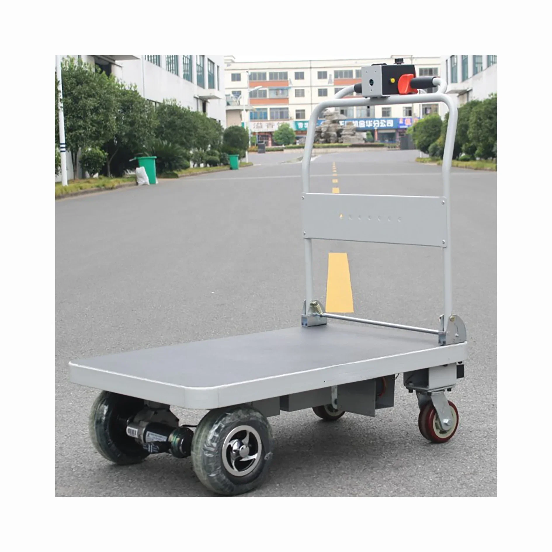 4-Wheel Trolley Heavy-Duty  Electric Stage Trolley Platform