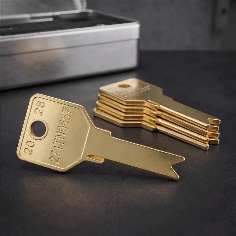 AB34-5PC Customized Universal Key Blank Key Uncut For Mul-T-Lock 206 Residential Key Blank .