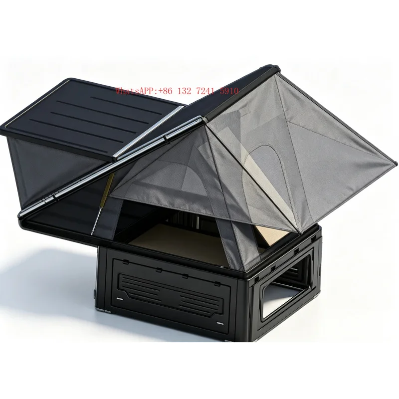 High Quality Four-Season Camouflage Roof Top Camping Tent Quick Opening Ox Fabric UV Protection Large Space for 1-4 Persons