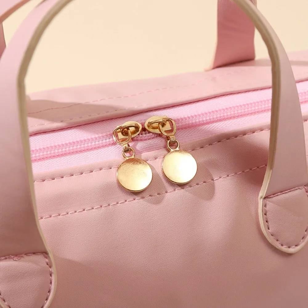 Ins حقيبة مستحضرات التجميل للسفر ذات سعة كبيرة مقاومة للماء محمولة من البولي يوريثان حقيبة مكياج حقيبة غسيل محمولة متعددة الوظائف أدوات الزينة في الهواء الطلق #4