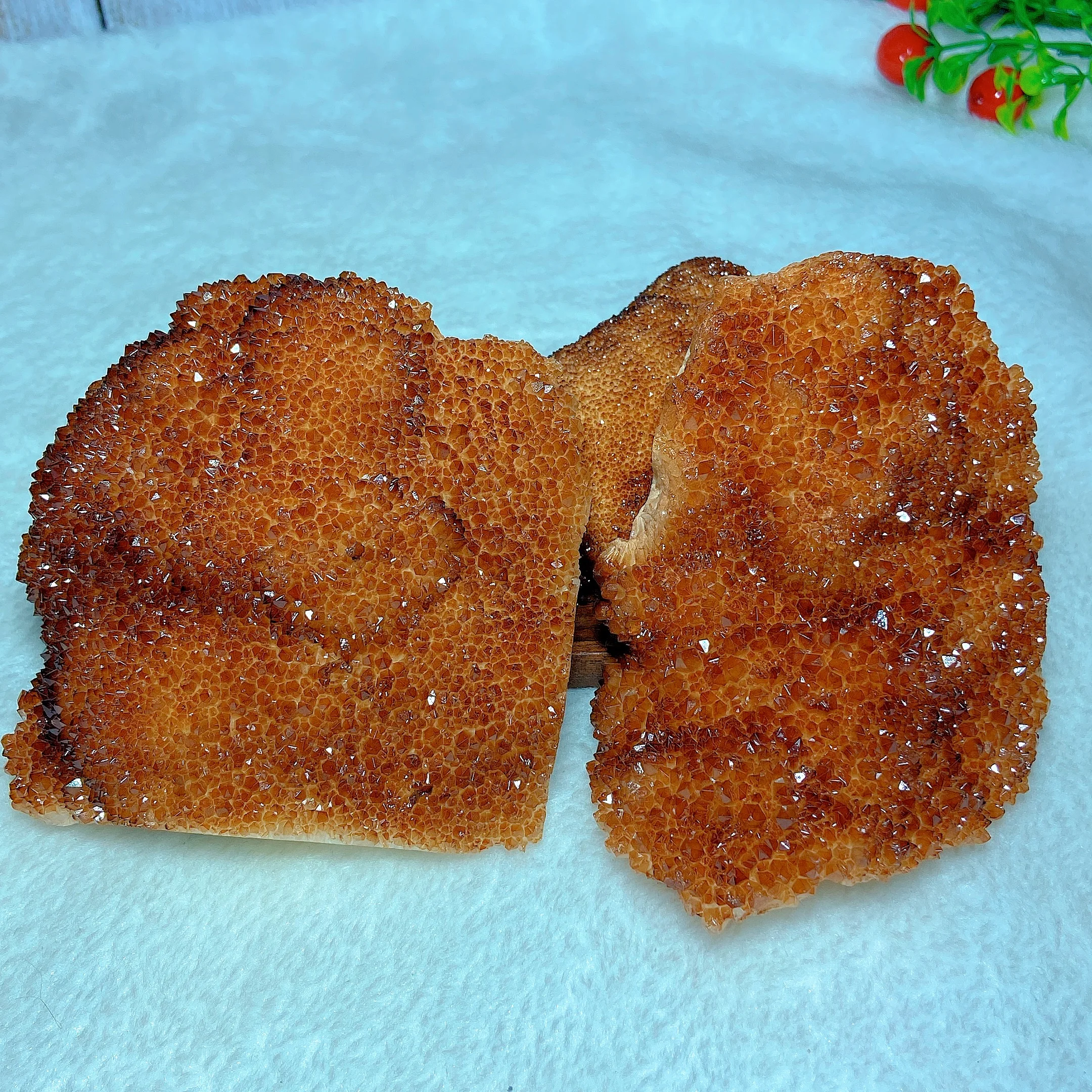 Natural Crystal Citrine Druzy Raw Stone Specimen High Quality Healing Reiki Mineral Energy Ore Home Decorations Gift