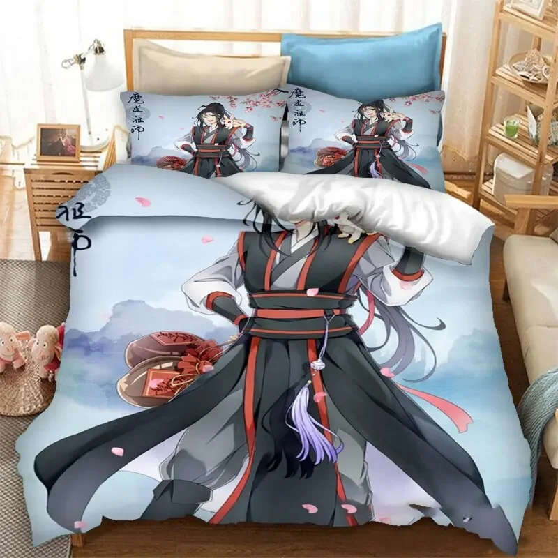 Grandmaster of Demonic Cultivation Mo Dao Zu Shi Bedding Set Boys Girls Twin Queen Size Duvet Cover Pillowcase Bed Kids Adult