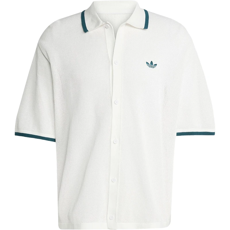 أديداس أصلية 2025 أصلية صيفية للرجال بياقة متماسكة وأكمام قصيرة KC3526 #5