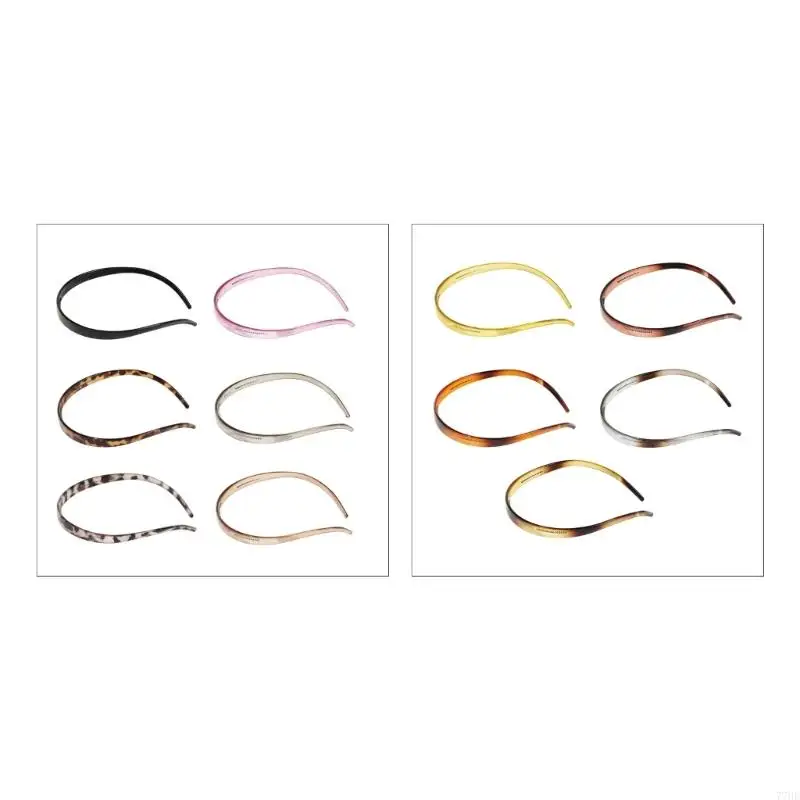 

77HE 6pcs Пластиковые аксессуары для волос 6 шт.