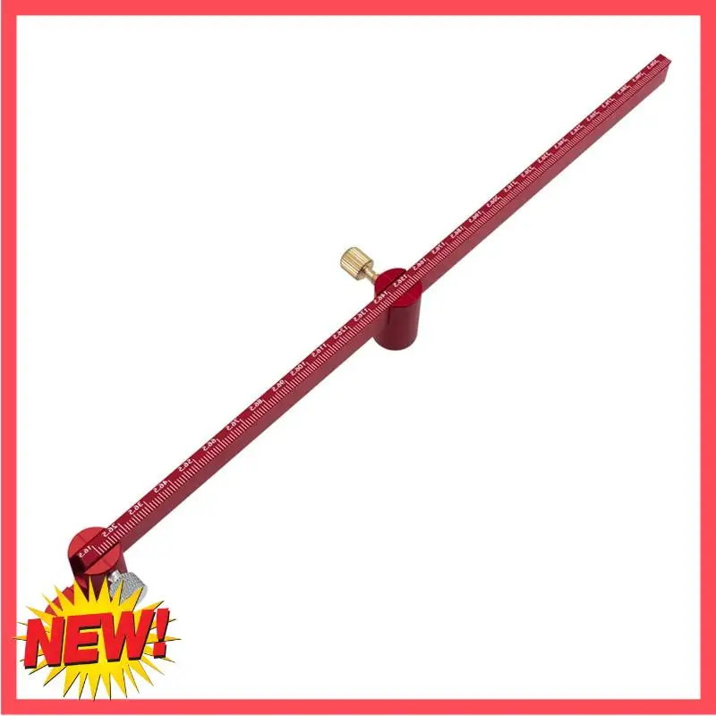 

B17C Adjustable Drawing Circle Ruler,Aluminum Compass Scribe Center Finder,Woodworking Fixed-Point Circle Line Gauge