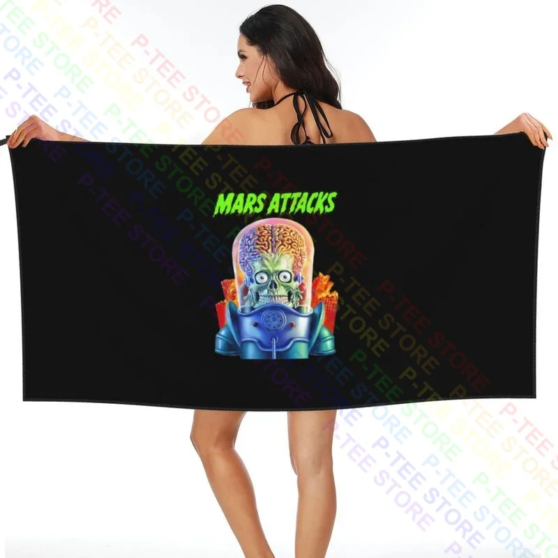 Mars Attacks V4,Movie Poster,1996 Quick dry Towel Wrapped Comfortable Good Quality