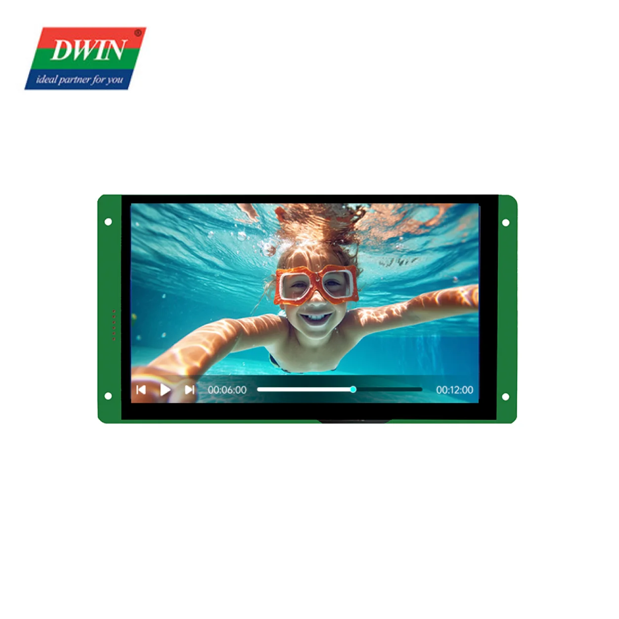 2026 7 Inch 800*480 TN TFT LCD Display HMI WIFI 4G Capacitive Touch Screen Video Playback Advertising Screen