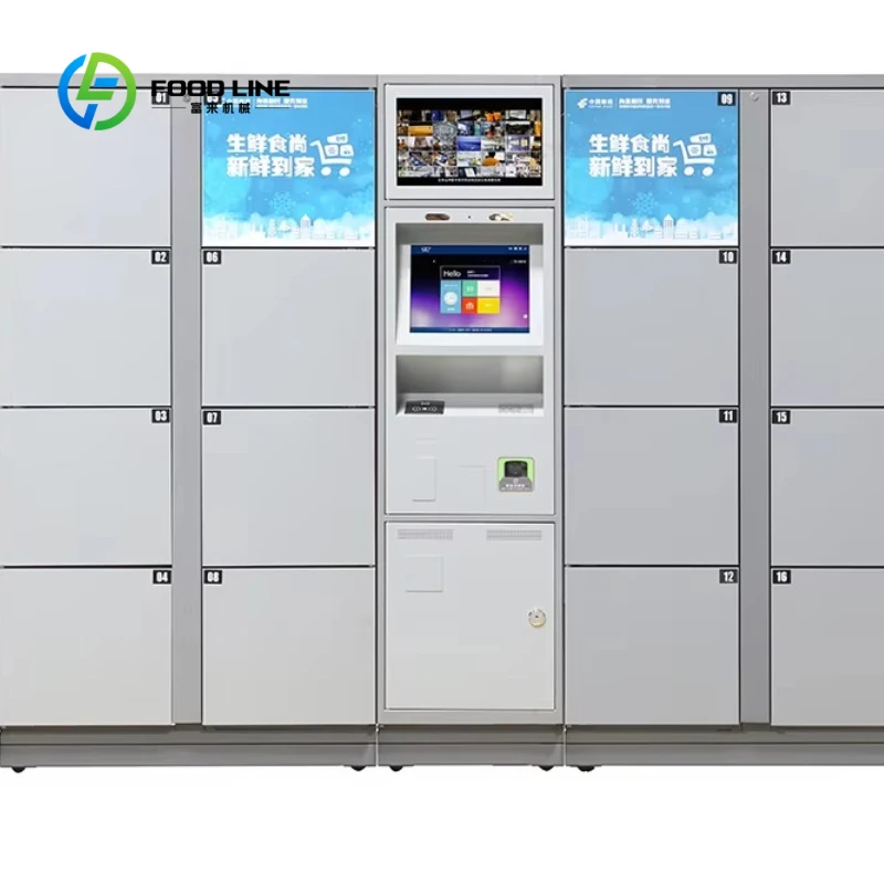 Customized Locker System Electronic Smart Refrigerated Locker for Storage Fresh Food Smart Refrigerated Locker Vending Machine