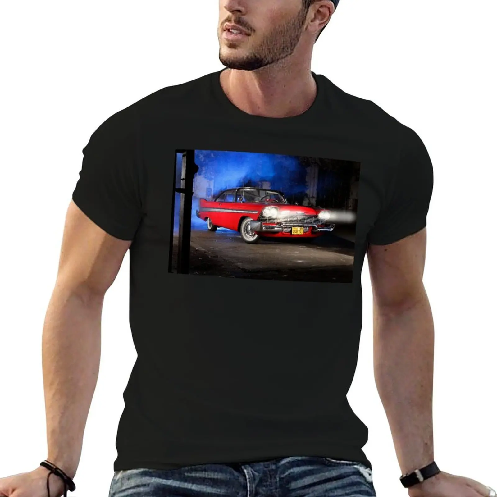 

Christine“, the Plymouth Fury from the movie of John Carpenter T-Shirt man t shirt graphic funny t shirts dark humor T-Shirt