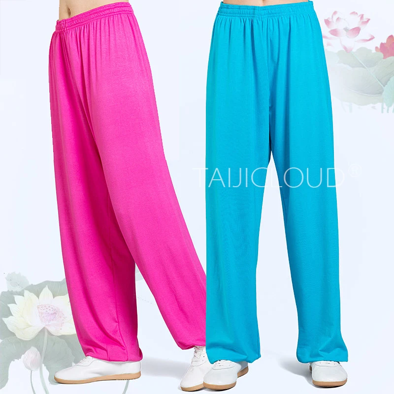 Men's Tai Chi Practice Pants, Women's Tai Chi Lantern Pants, for Martial Arts Training, Made of Modal Fabric, Loose Fit