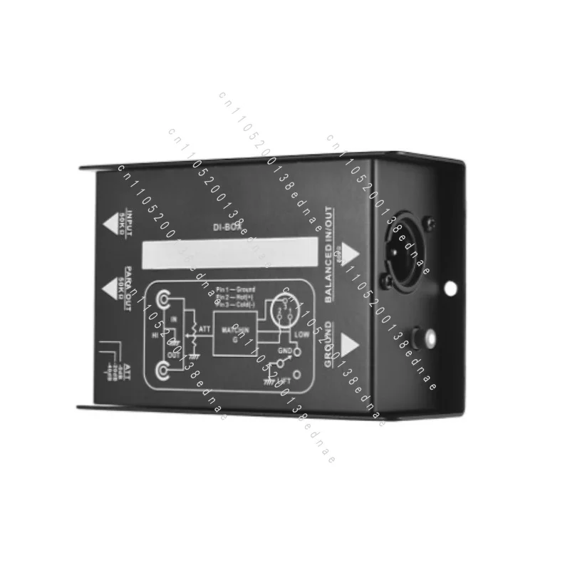 Bass Guitar Passive DI Box, Instrument Sensor, Impedance Transformation DI Effect, Audio Isolator