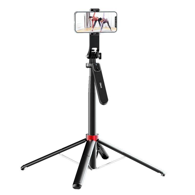 ULANZI MA09 Phone Stand with Bluetooth Remote Control Gimbal mode Selfie Stick mode Stretchable Tripod for Live Streaming