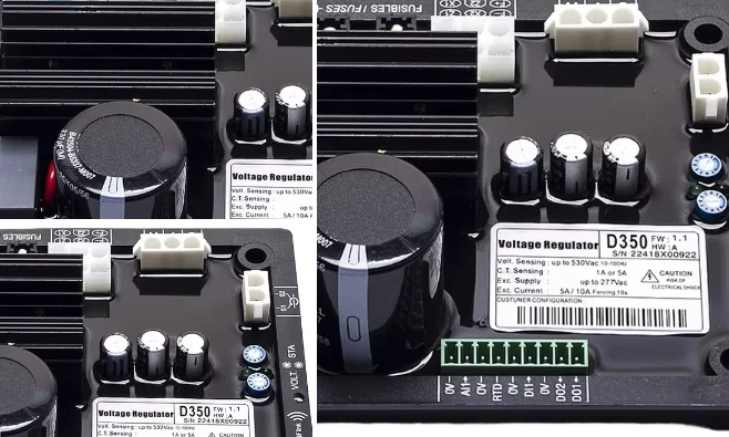 D350 Digital Automatic Voltage Regulator AVR Excitation Regulator for Generator Stabilization