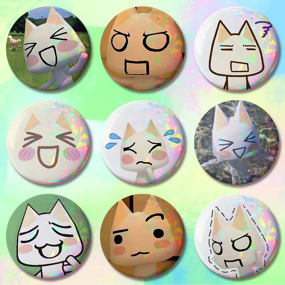 

I-Inoue Cute T-Toro Enamel Pin Tinplate Round Brooch Cosplay Nijigen Otaku Culture Badges 58mm 44mm 32mm 75mm 25mm