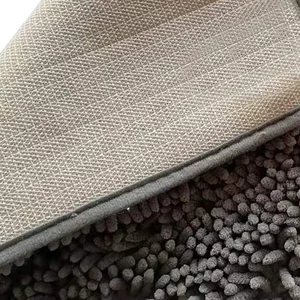 1pc 40*60cm soft blue and absorbent Chenille-antider therapy and quick drying shower rug 8 Main Sales Blue Carpet - №2