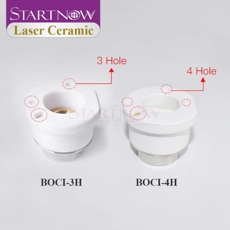 Startnow Laser Ceramic Ring of Laser Nozzle Holder High Power for BOCI Fiber Laser Cutting Machine Head  Welding Nozzles Parts