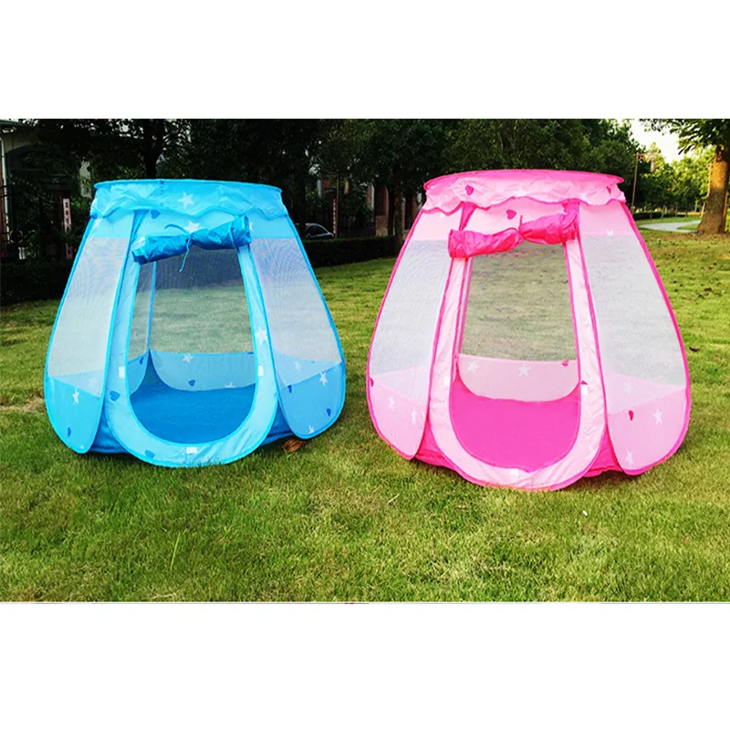 

2 Colors Kid Children Outdoor Indoor Sport Portable Foldable Play Tent House Castle Gift Ocean Ball Poll Funny Time 2022 Hot