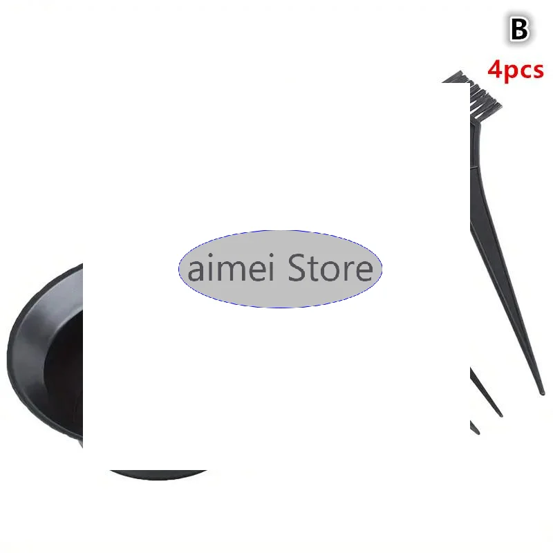 Juego de cuencos de cepillo para tinte de cabello, 4/6 Uds., con tapas para las orejas, mezclador de tinte, aplicador para teñir el cabello, accesorios de estilismo para peluquería