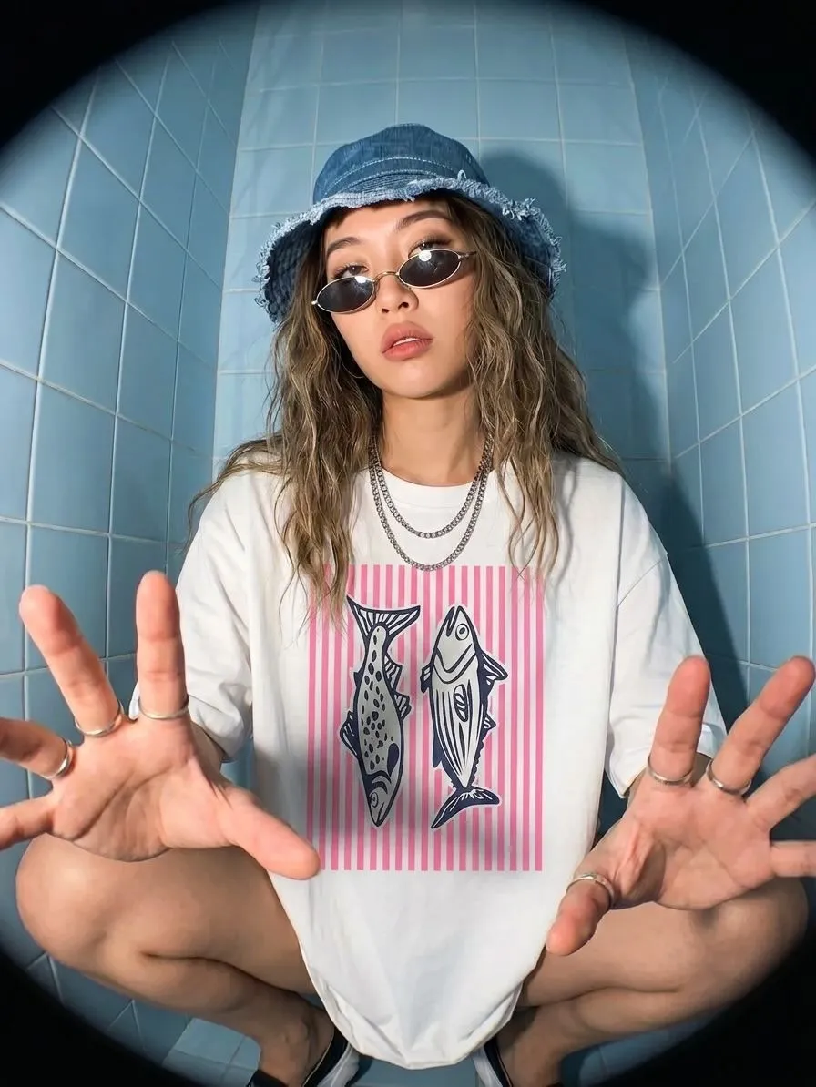 Vintage Inspired Coastal Living Elements Graphic T Shirts Summer Street Fashion Street Women Oversized T Shirt Casual Y2k Top