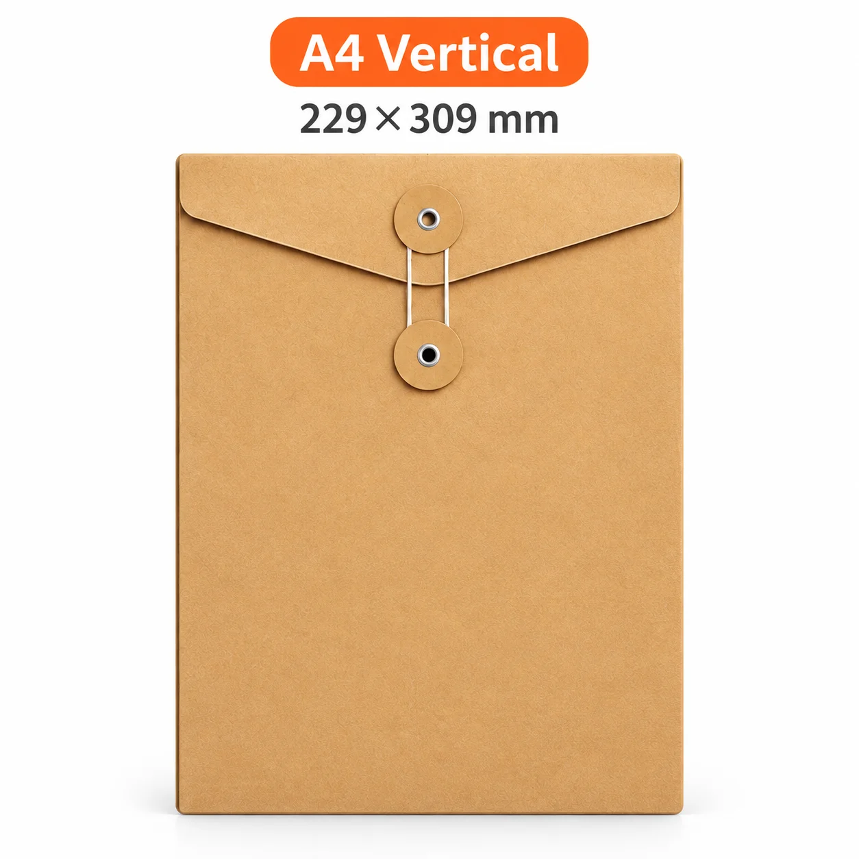 Vintage Kraft Paper Document Bag A4/A5 Large Capacity Storage Envelope Bag with Drawstring Closure Document Protection Bag Office Study File Bag Stationery Storage Bag
