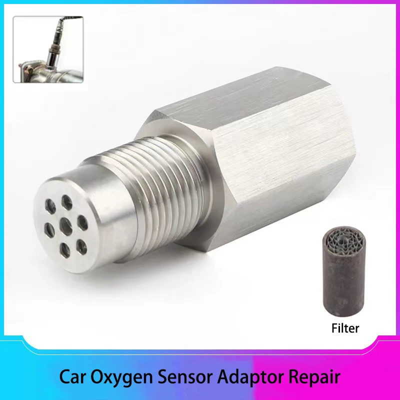 Oxygen Sensor Spacer with Catalytic Converter O2 Sensor Adapter Eliminator M18x1.5 Improved Exhaust /Check Engine LIights