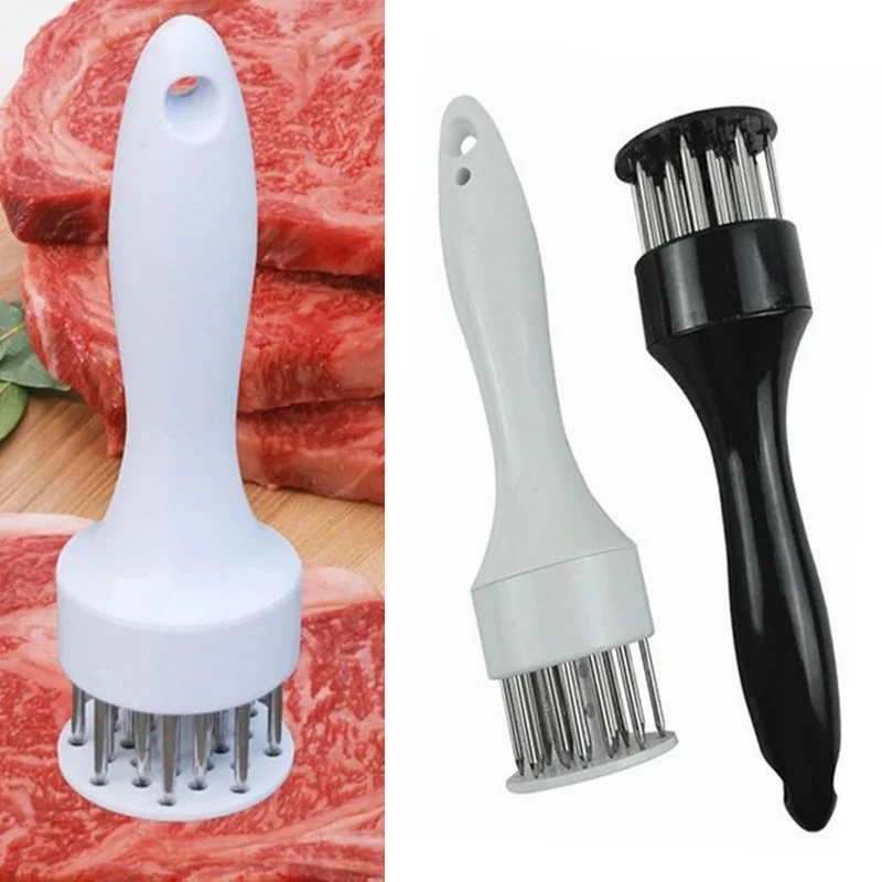 

10pcs Kitchen Gadgets Steak Pork Chop Quick Loose Meat Needle Stainless Steel Tender Meat Needle Tender Meat Hammer
