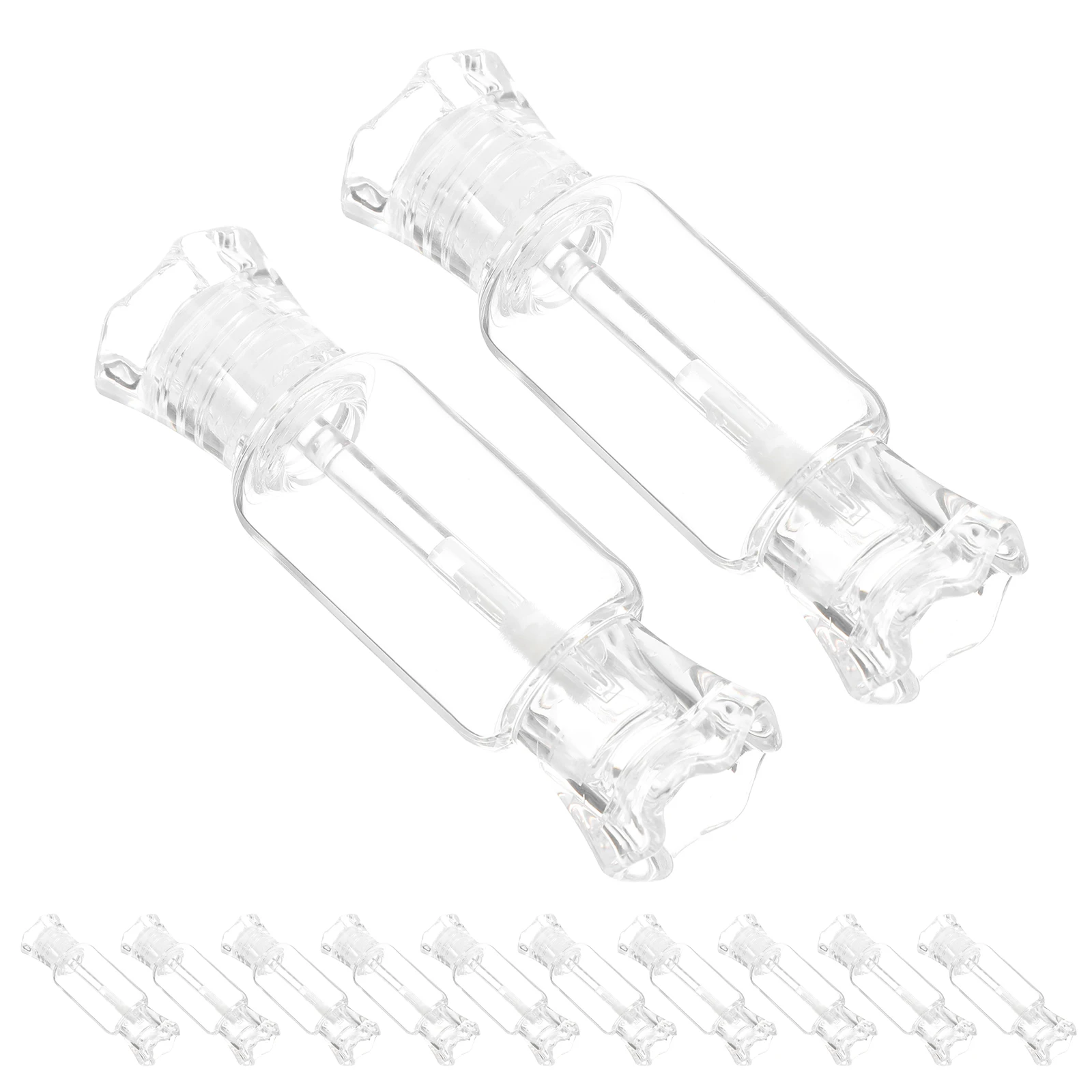 

Chic Mini Lip Gloss Tube 12Pcs Travel-Friendly Lip Color Container Transparent Subpackaging Accessories