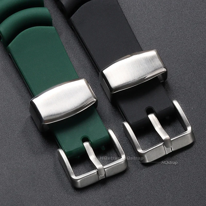 Silicone Strap for Seiko 20mm 22mm Watchband Sports Strap Men Women Waterproof Diving Silicone Bracelet Ring Pin Buckle Belt