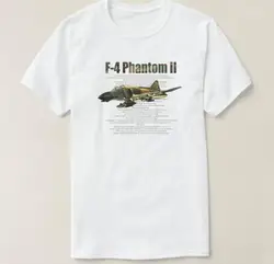 F- 4 Phantom II Fighter Jet Military T-Shirt Short Sleeve Casual 100% Cotton O-Neck Men Shirts