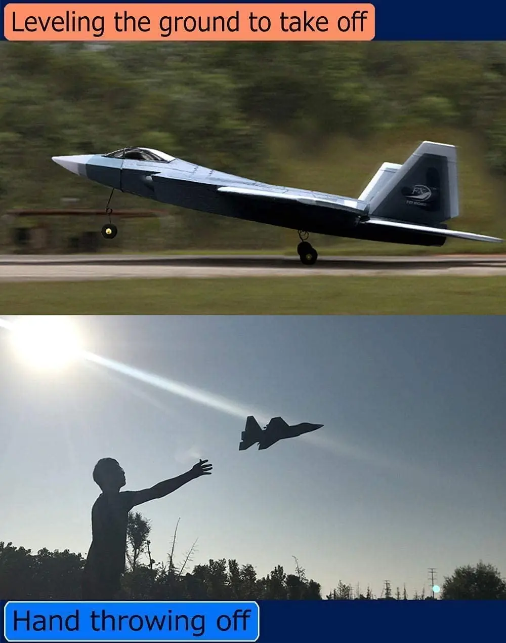 RC Airplane Oversized 65cm Length RC Airplane Glider Fixed Wing Aircraft Toy Kids Adult Control Machine