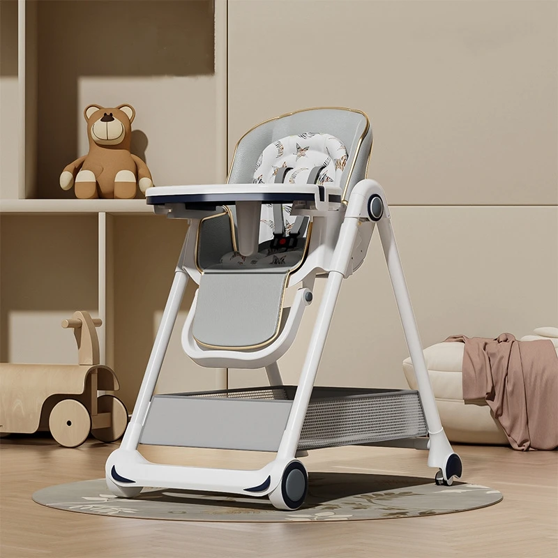 Baby dining chair Multi-functional baby home dining table chair Portable children's dining learning to sit folding dining chair