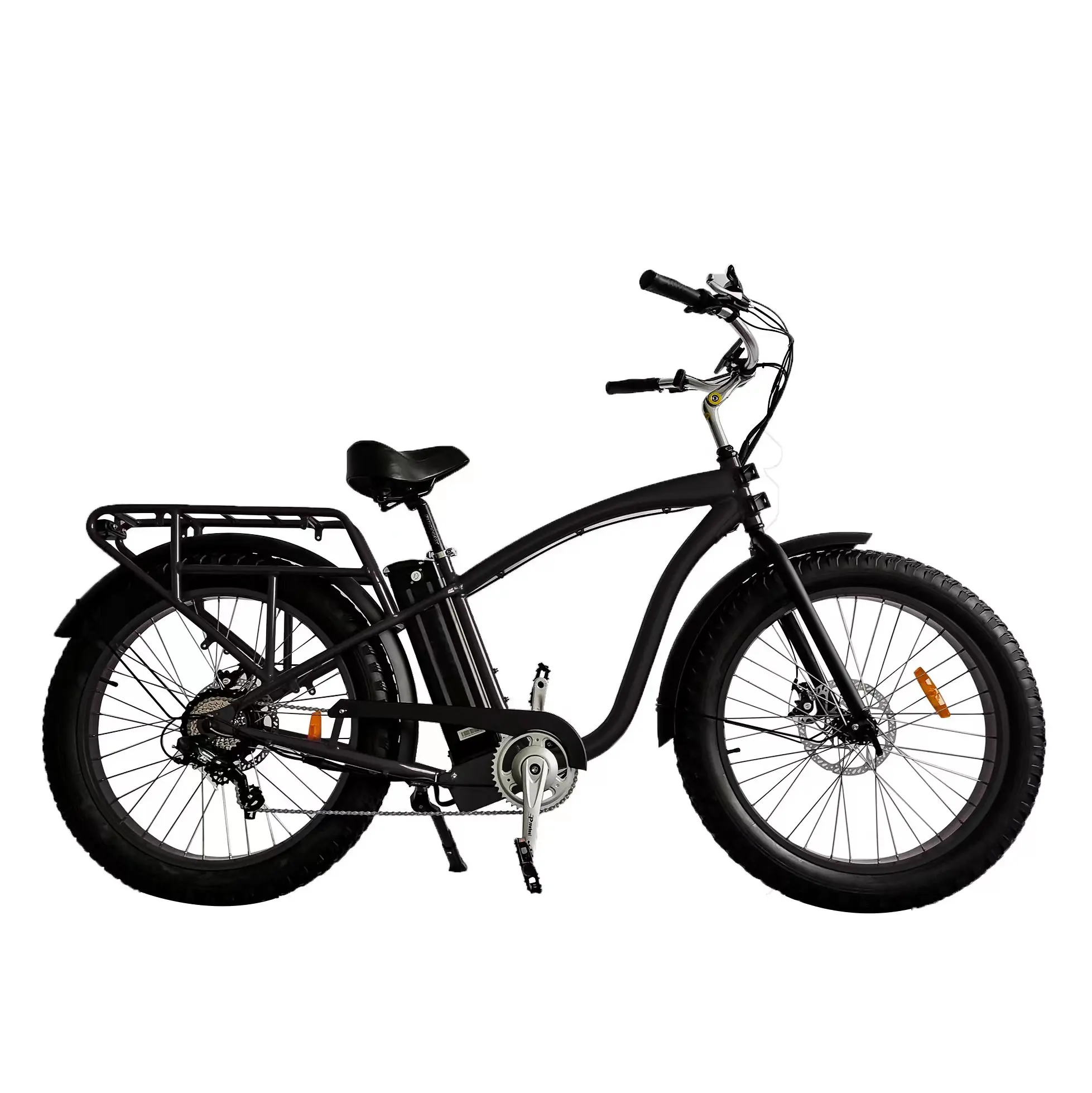 Ristar New Design Fat Wheel E Bike Powerful Electric Bike Big Capacity Fat Tire E Bicycle With Integrated Rear Rack