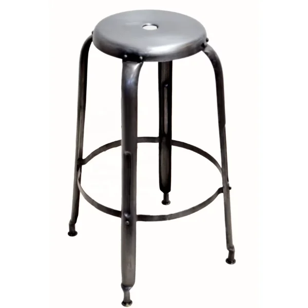 Custom Modern Outdoor Bar Chair Iron Metal stool Modern Style Outdoor Sheet Metal Fabrication image 5