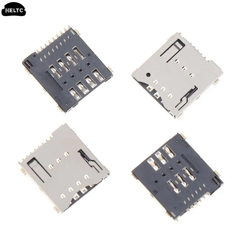 2Pc MUP-C792 micro sim card holder SMD external welding Self-piercing type Micro Sim Card Connector Patch Sim Card Slot Socket