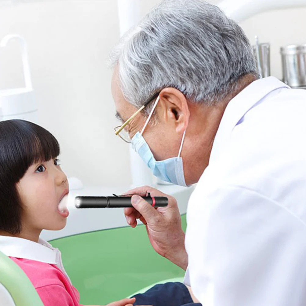 

Led Pen Light Waterproof Mini Flashlight With Clip Adjustable Brightness Zoom Lamp For Outdoor Use Aluminum Alloy