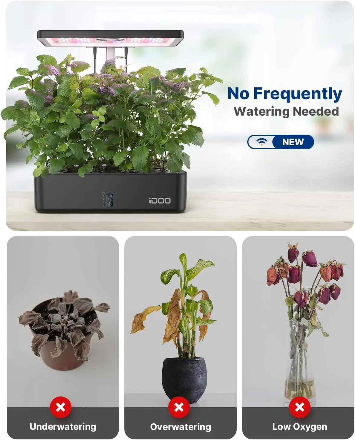 12 Pods WiFi Hydroponics Growi - огляд і ціна Hydroponic Kit