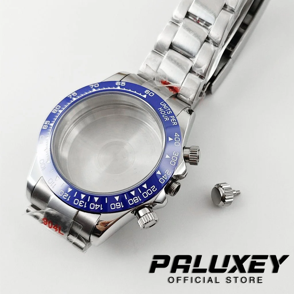 40mm VK63 Uhrengehäuse Braune Keramik-Lünette Zubehör Passend für Daytona VK63 VK64 Uhrwerk 29,5mm Zifferblatt Oyster Herren-Uhrenarmband – Detail 2