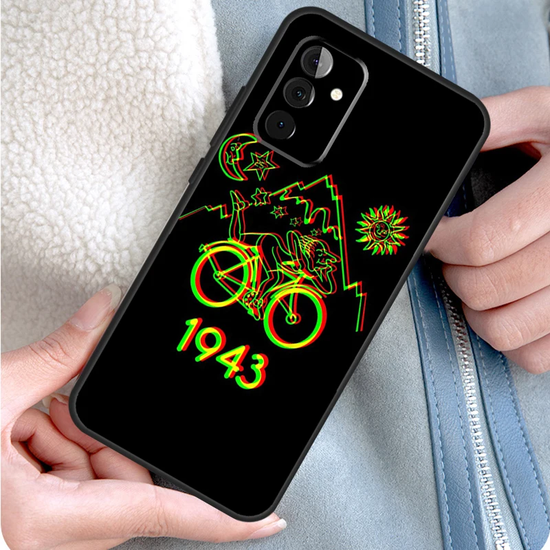 LSD Albert Hofmann Bicycle Day Phone Case For Samsung Galaxy A34 A54 A14 A53 A33 A13 A12 A32 A52 A15 A25 A35 A55 A71 A51