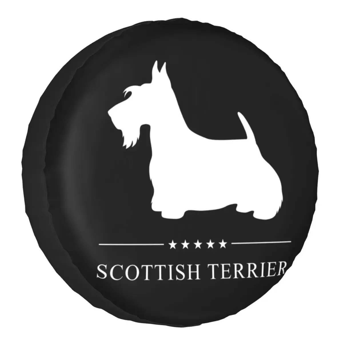 

Чехол для запасного колеса шотландского терьера для Pajero Scottie Dog SUV RV прицеп, защитные колеса автомобиля, аксессуары 14 дюймов, 15 дюймов, 16 дюймов, 17 дюймов