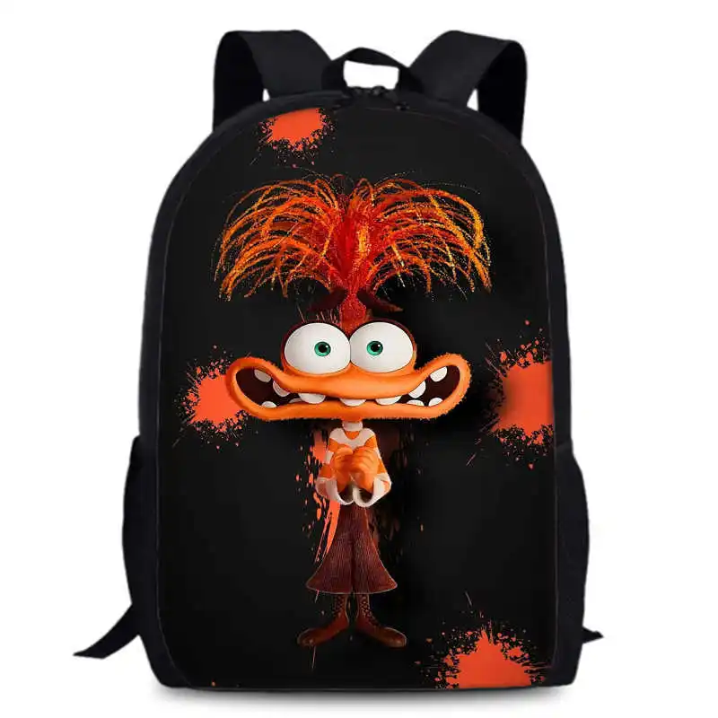 Inside Out 2 new embarrassment Backpack kawii Storage Schoolbag disgust fear anger joy envy Character Print anxiety Kids Gift