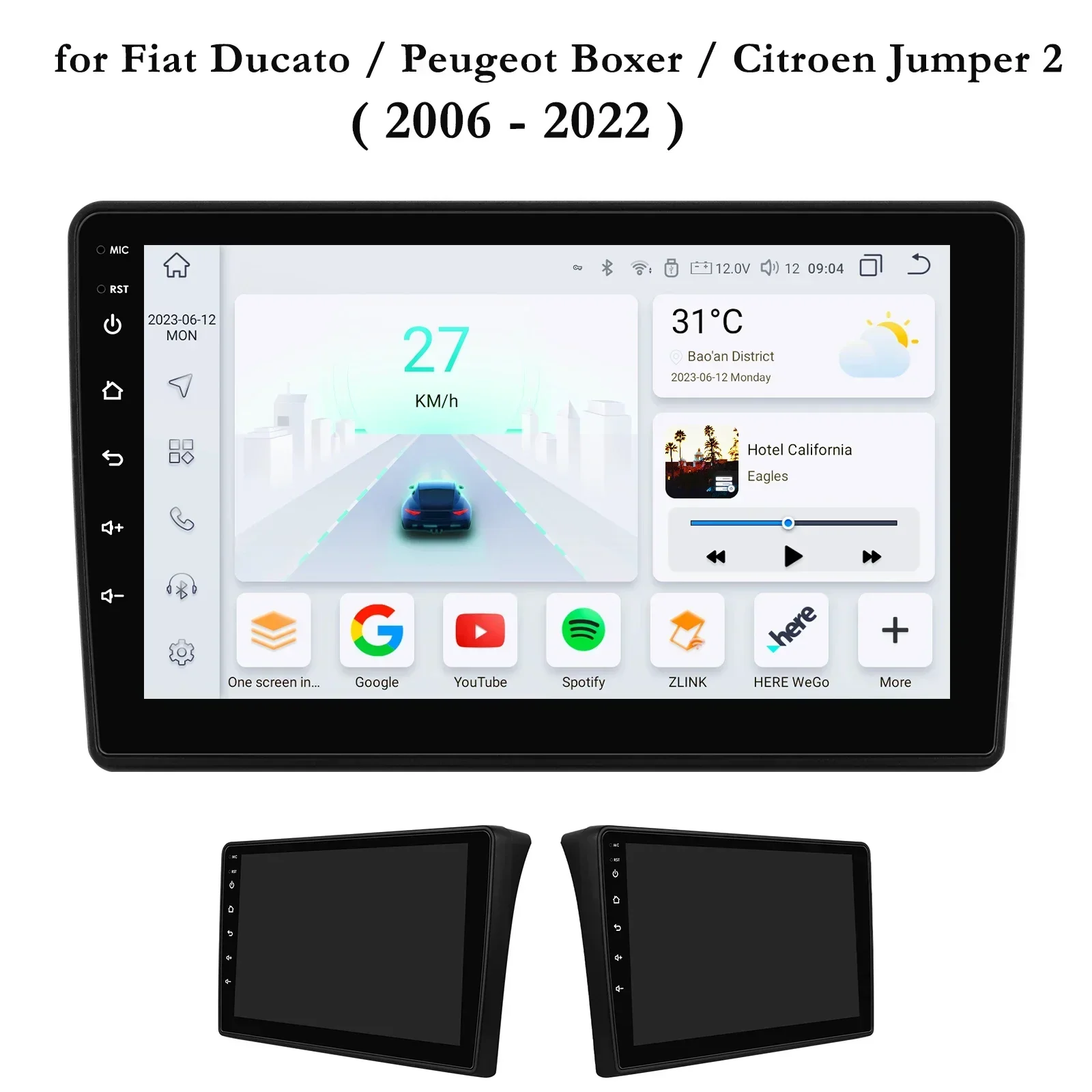 

2 Din Android Car Radio for Fiat Ducato 2006-2022 Peugeot Boxer Citroen Jumper 2 Navi GPS Video Stereo Carplay Auto 4G Autoradio